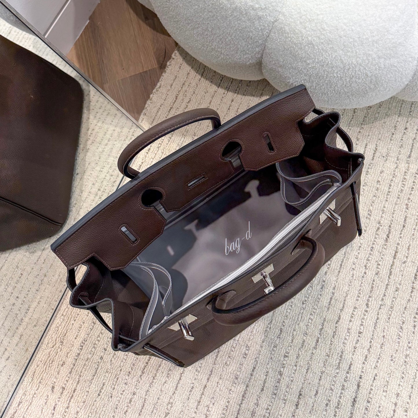 BAG-D_TPU_insert_for_Hermes_HAC_40_bag_front_view