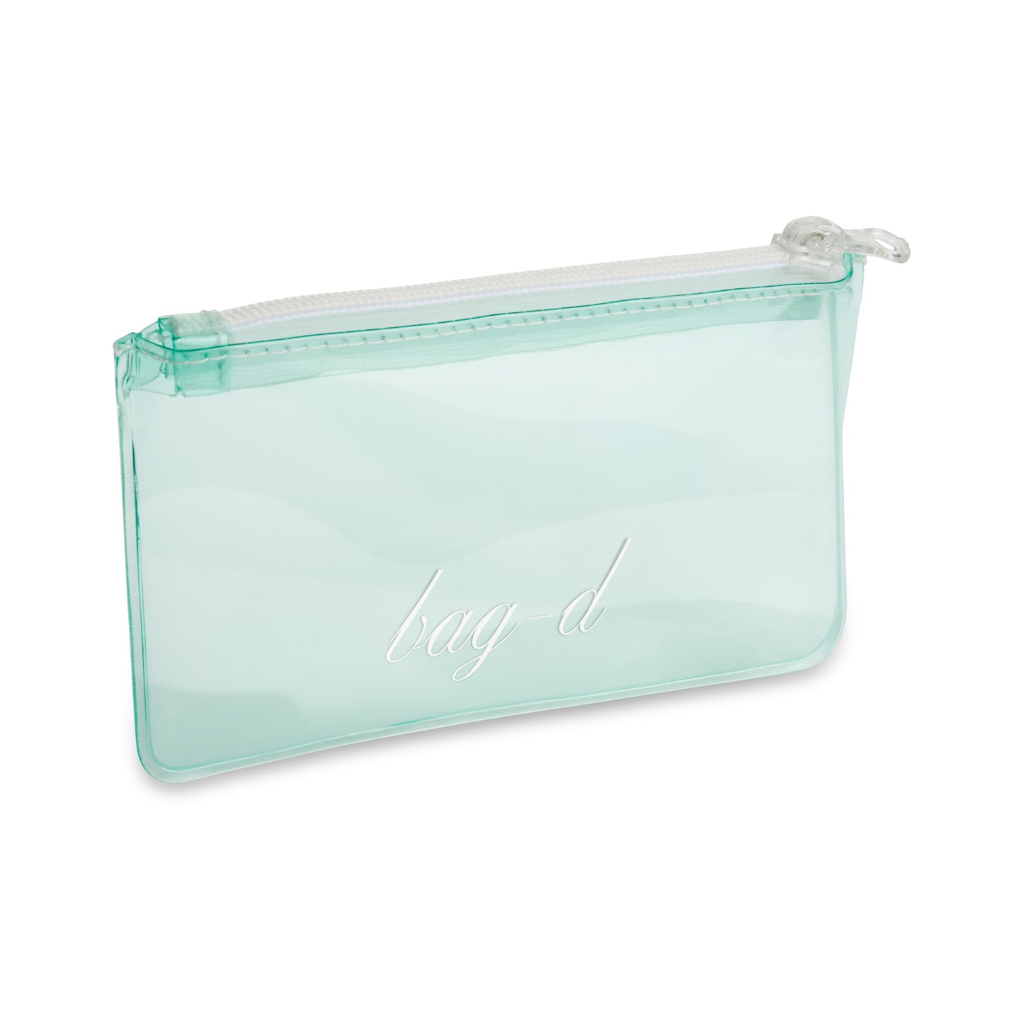 BAG-D Everything Pouch holding full-length lip liners and makeup