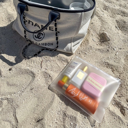 bag-d large everything pouch frosted tpu chanel