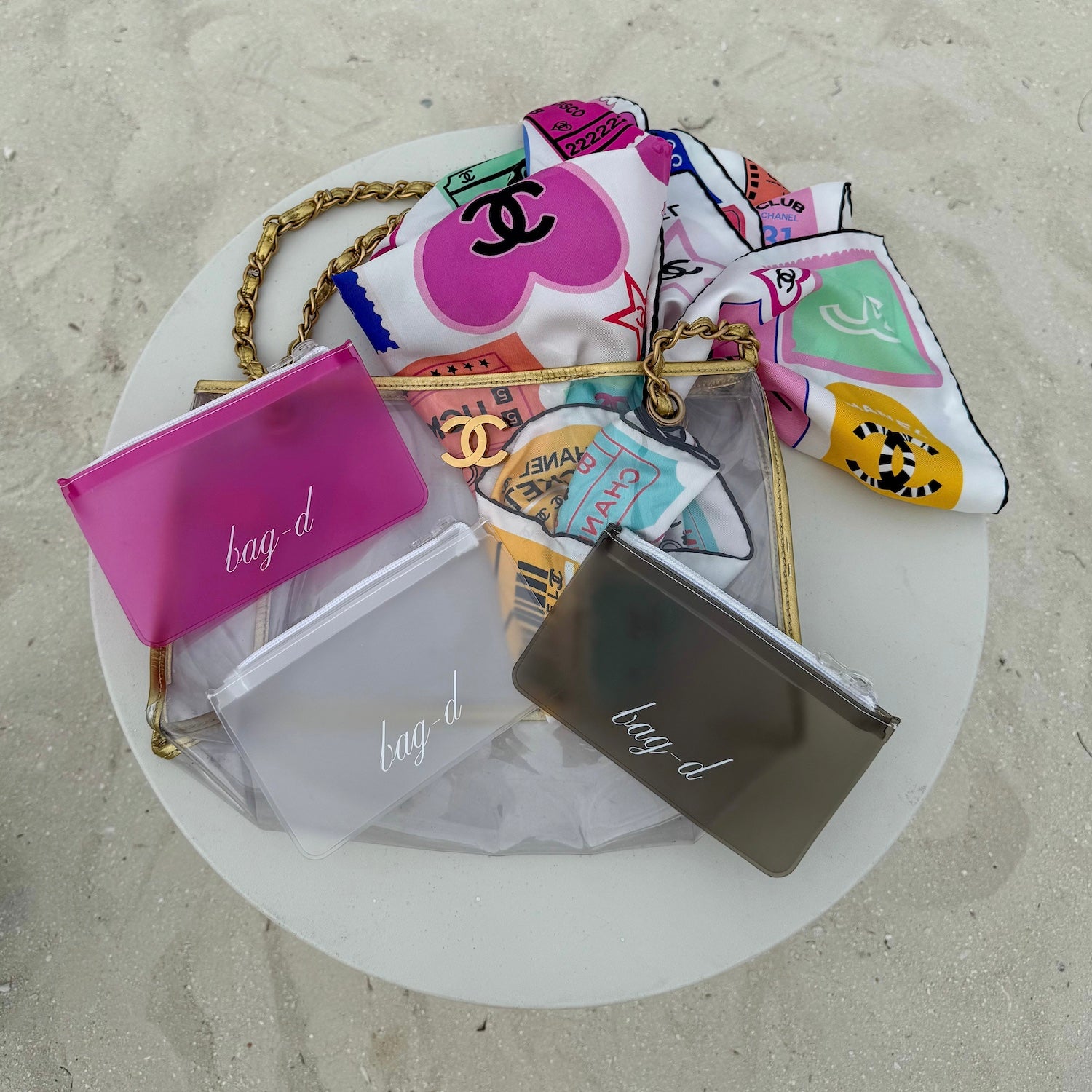 bagd_everything_pouch_grey_tpu and chanel beach bag